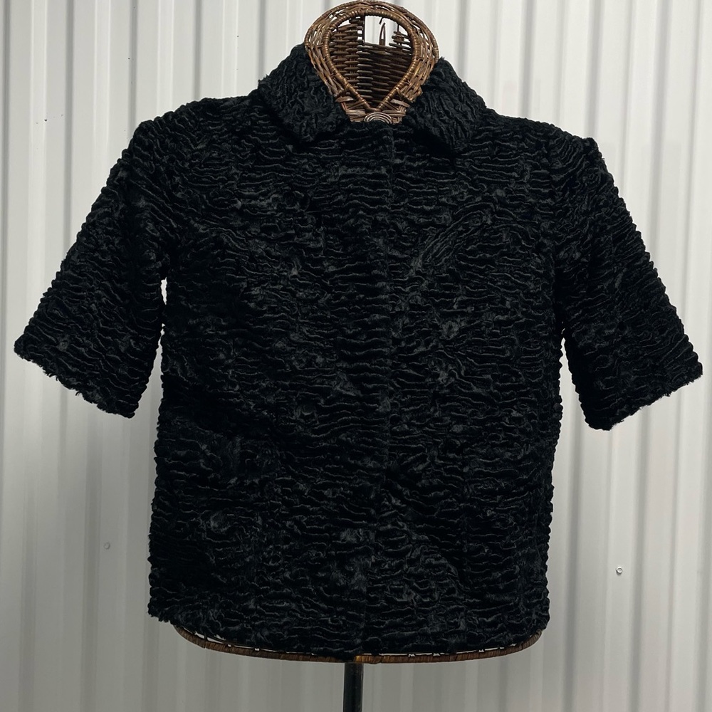 S' MaxMara Faux fur coat Astrakhan size 4 EUC